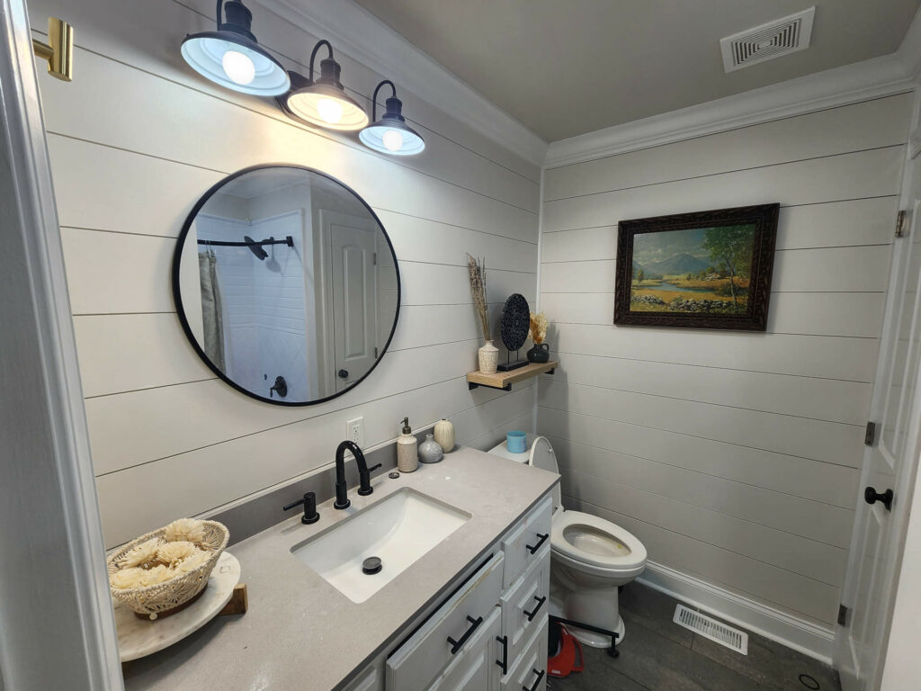 New bathroom remodeled