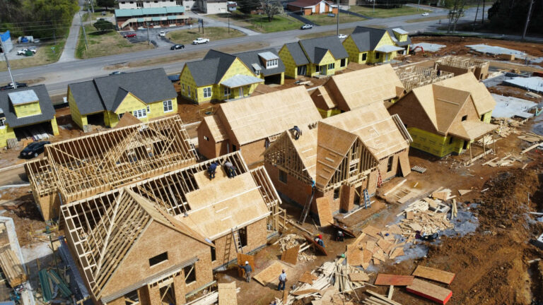 New homes under construction