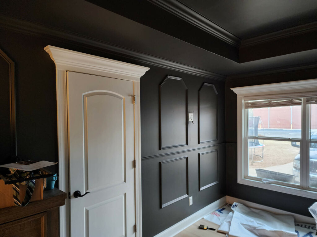 Home interior freshly painted
