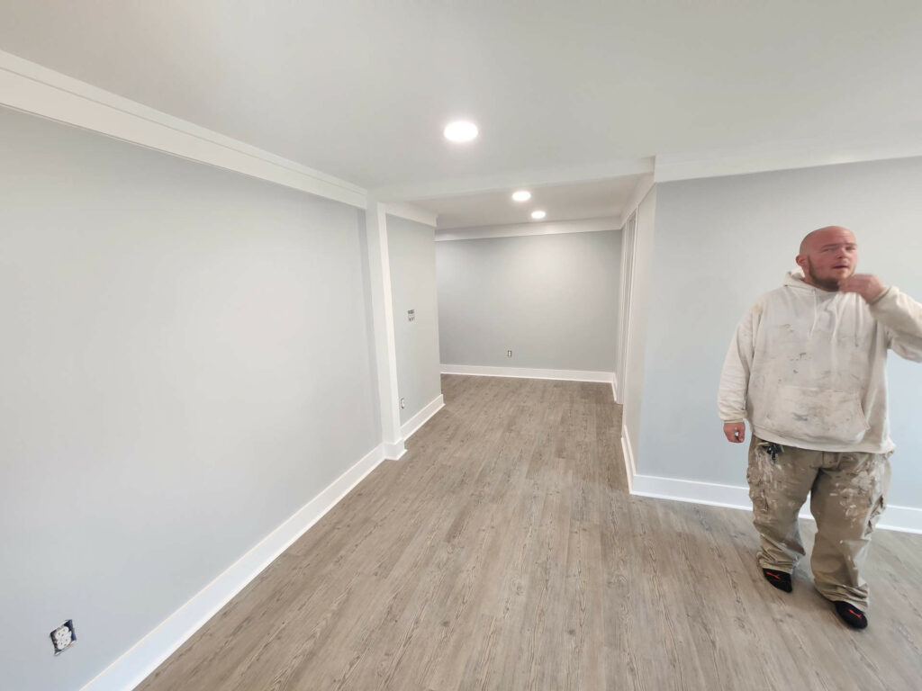 Newly painted and remodeled room