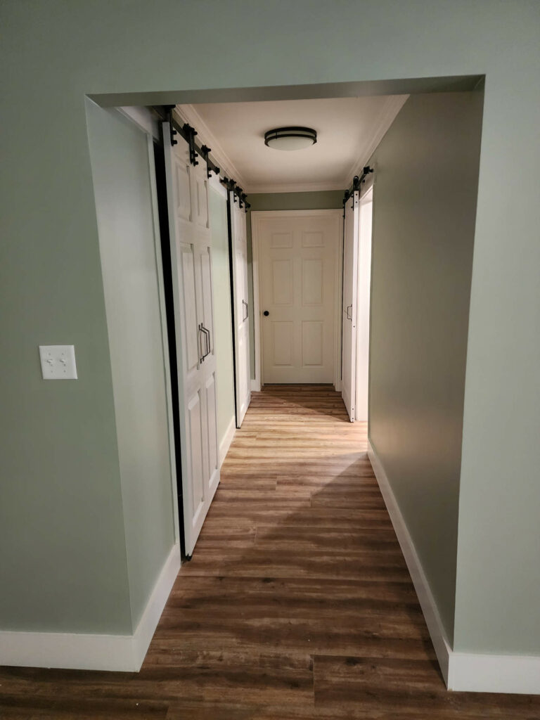 New hallway remodel completed