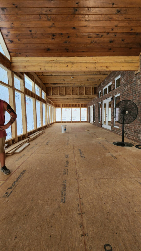 Interior construction work