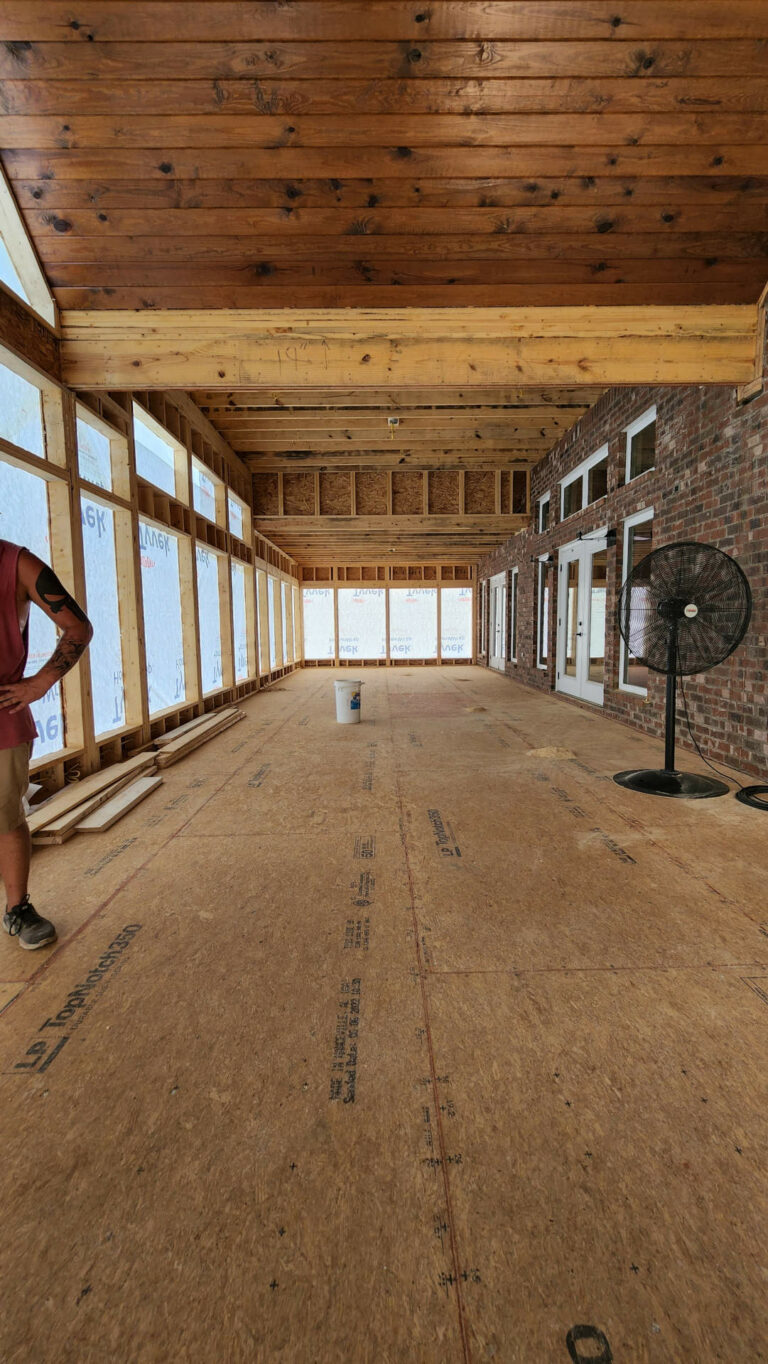 Interior construction work