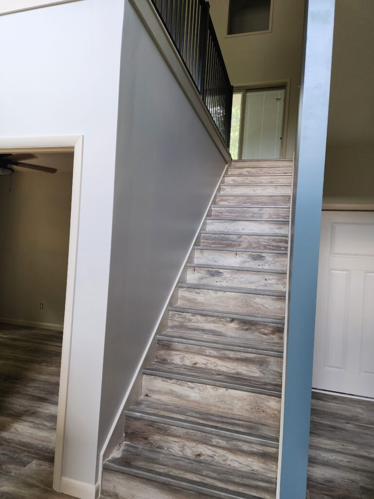 New finished stairwell