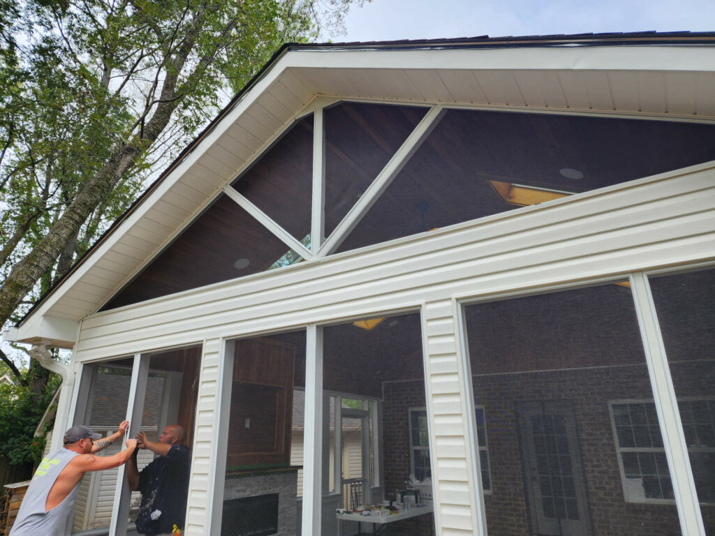 New screened in porch