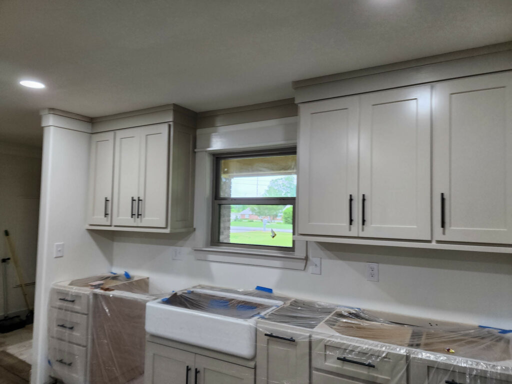 Kitchen painting preparation