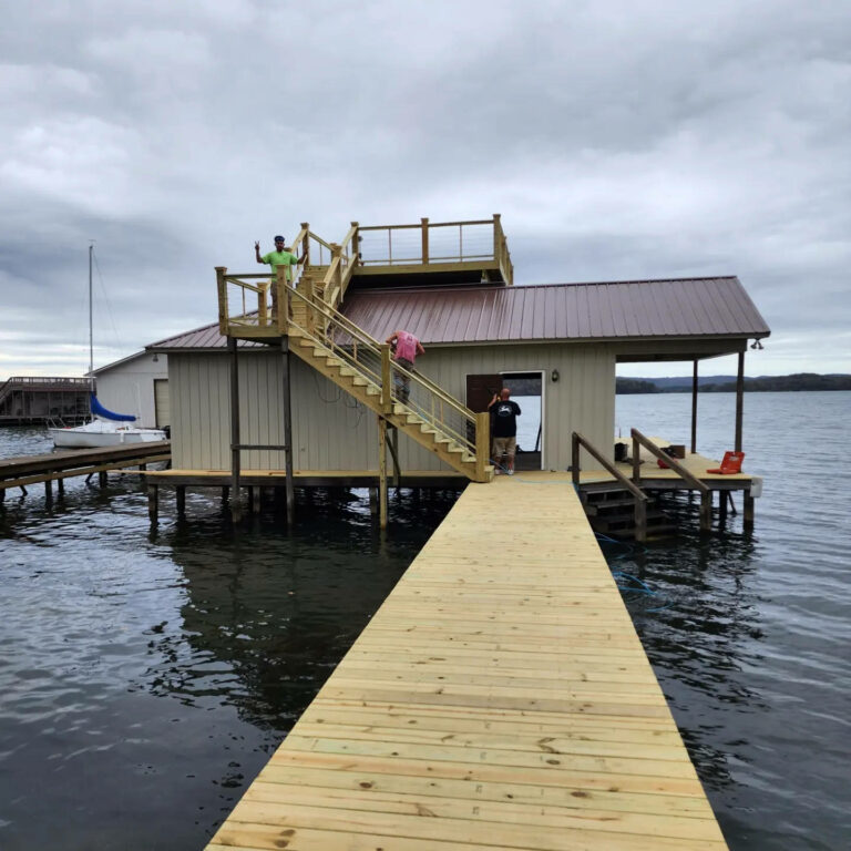 New boat house construction