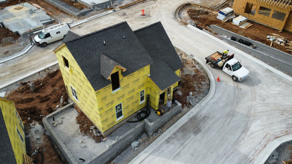 New home under construction