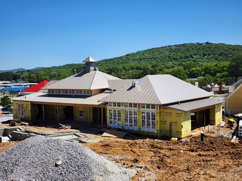 Neighborhood clubhouse under construction