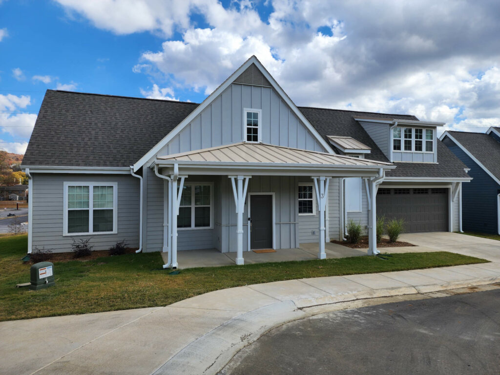 New grey home construction