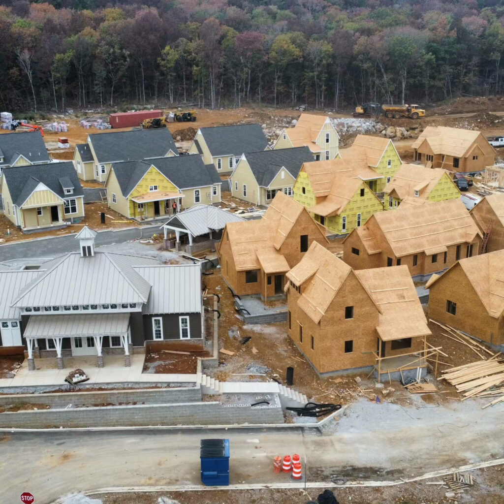 New homes under construction