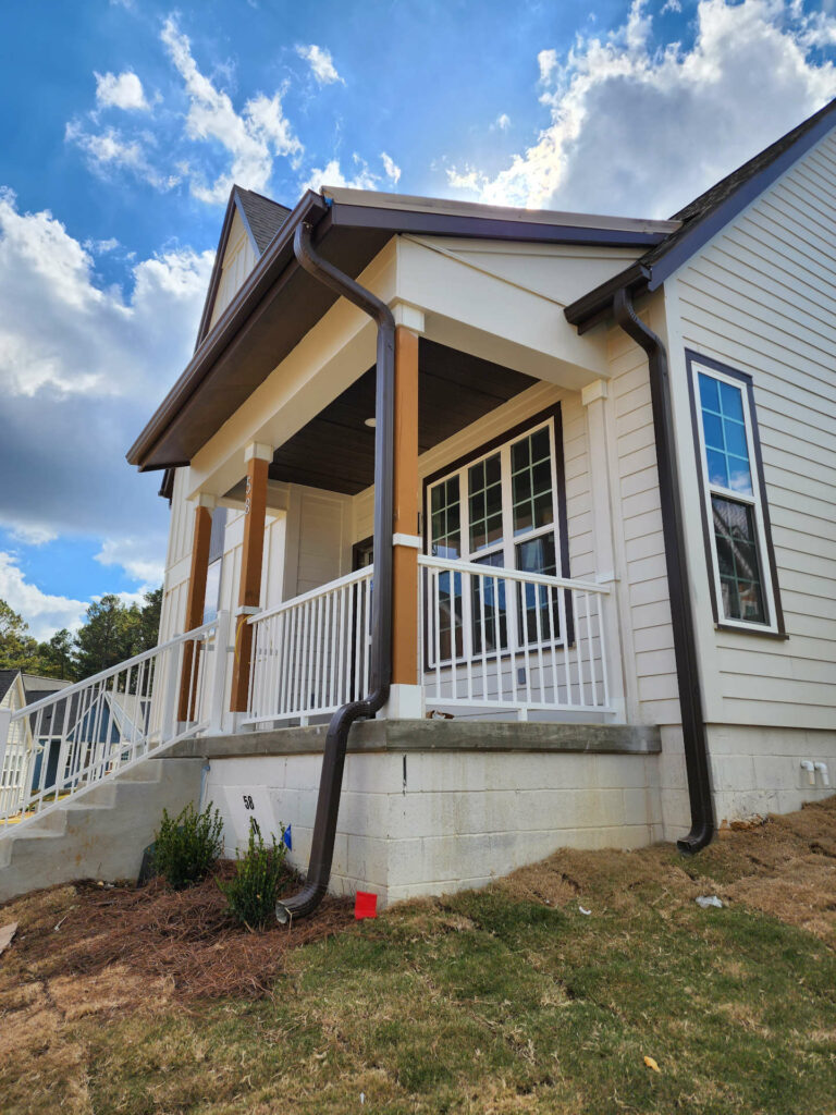 New gutters on house