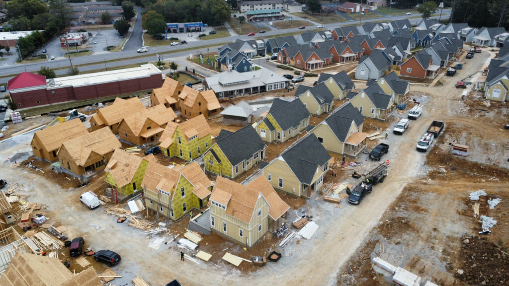 New homes under construction