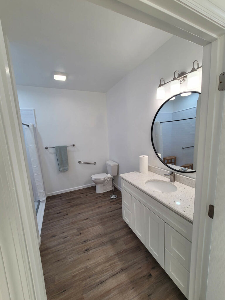 Newly remodeled bathroom