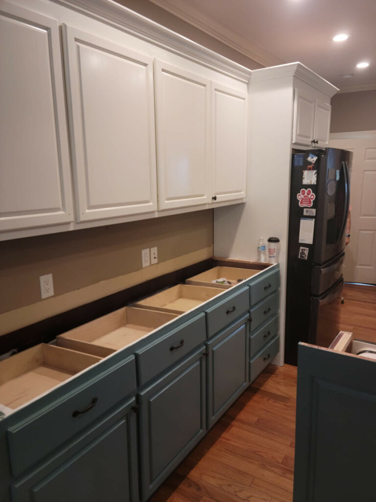 Kitchen being remodeled
