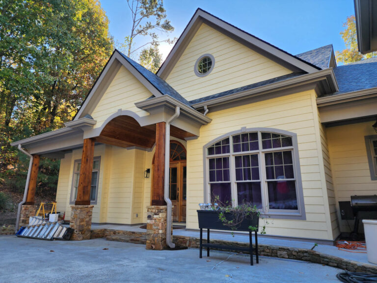 New house painted exterior