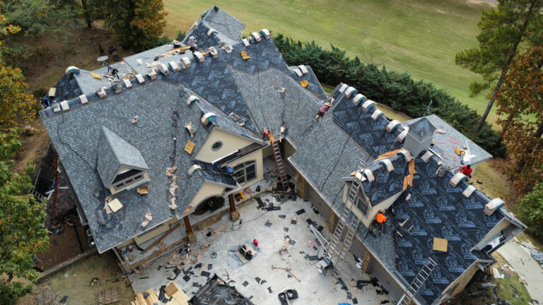 New roof replacement work