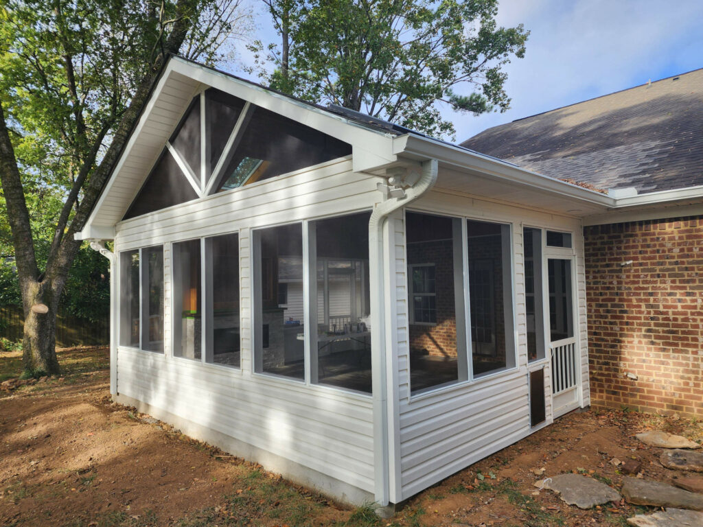 New screened porch